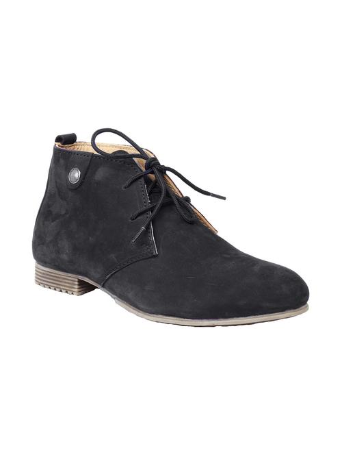 solid black suede ankle boots - 11865421 - Very Small Image - 1