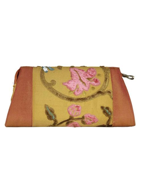 metallic silk clutch - 11866054 - Very Small Image - 1