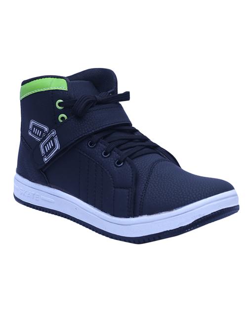 blue Leatherette lace up sneaker - 11867187 - Very Small Image - 1