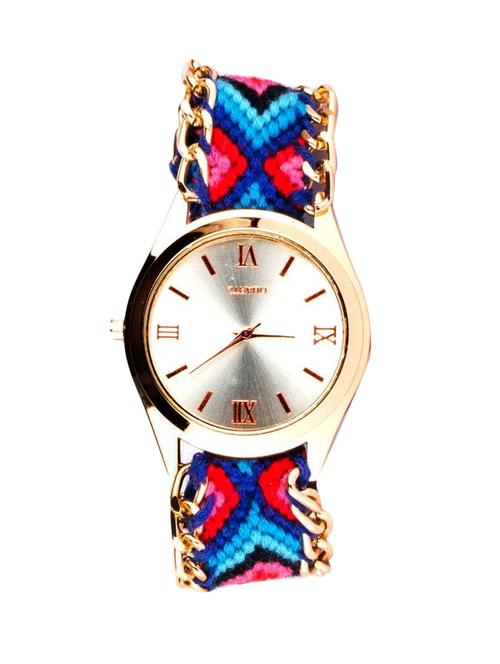 blue nylon strap wrist watch - 11869300 - Very Small Image - 1