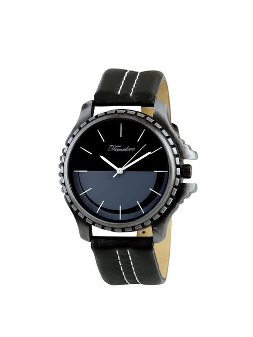 timebre men glossy black casual analog watch - 11871719 - Very Small Image - 1