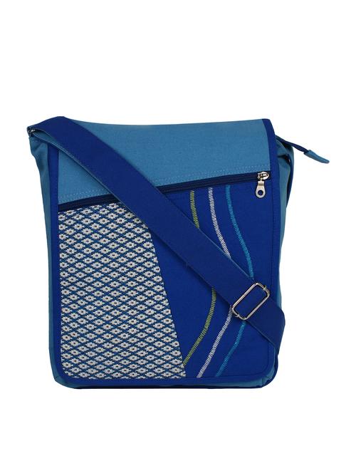 blue printed sling bag - 11875212 - Very Small Image - 1