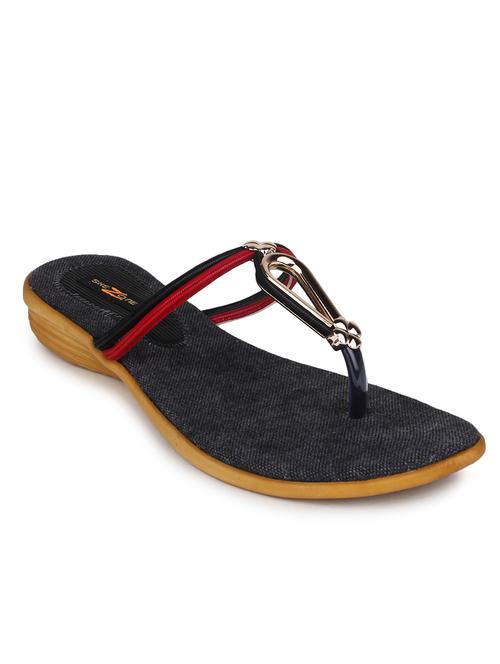 black suede toe separator sandals - 11875967 - Very Small Image - 1