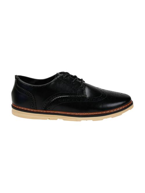 black leatherette lace up shoe - 11876509 - Very Small Image - 1