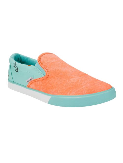 orange canvas slip on shoes - 11876589 - Very Small Image - 1
