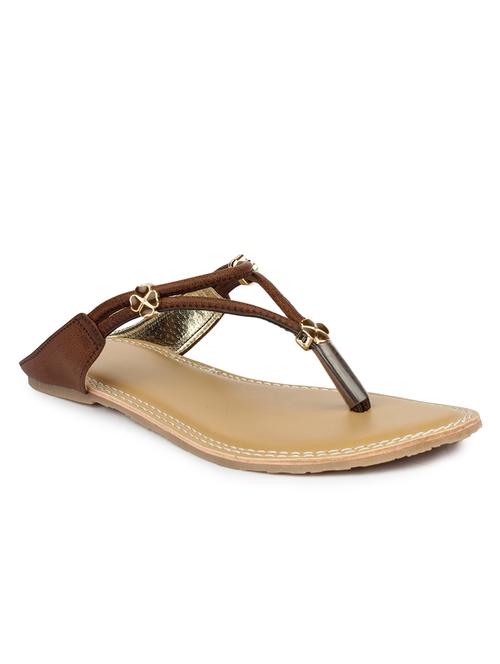 brown toe separator sandal - 11899800 - Very Small Image - 1