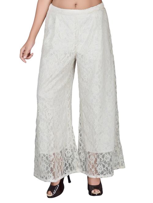 solid white net palazzo - 11899863 - Very Small Image - 1