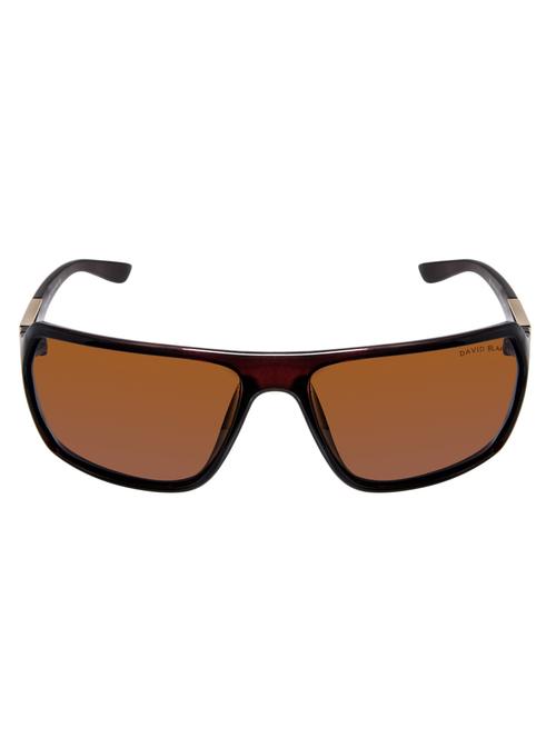 david blake brown rectangular polarised sunglass - 11900871 - Very Small Image - 1