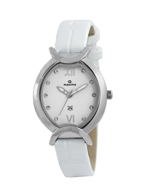 maxima white analog watch for women - 11902921 - Very Small Image - 1