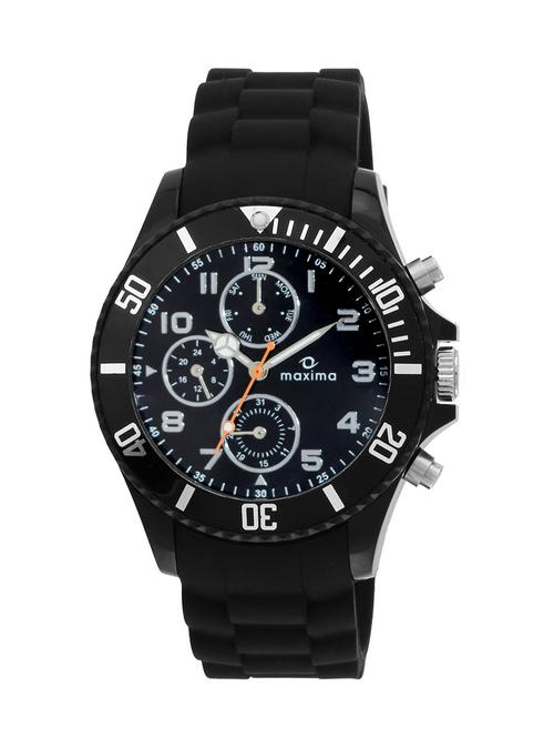 maxima black analog watch for men - 11904150 - Very Small Image - 1