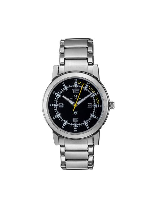 maxima black analog watch for men - 11904182 - Very Small Image - 1