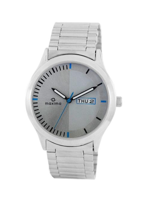 maxima silver analog watch for men - 11904530 - Very Small Image - 1