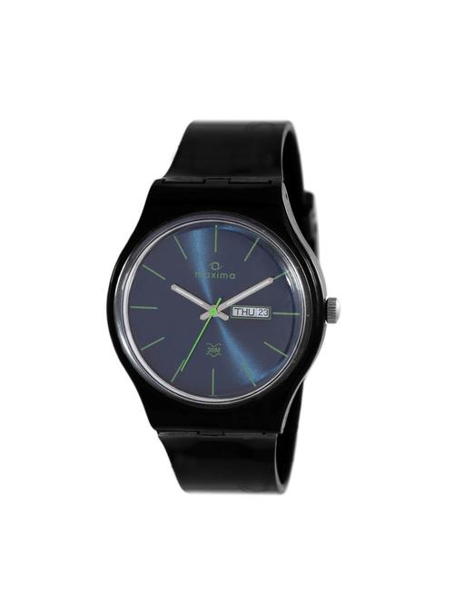 black polyester analog watch - 11904623 - Very Small Image - 1