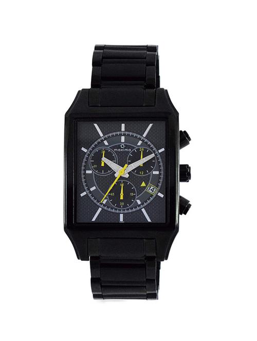 maxima black chronograph watch for men - 11904755 - Very Small Image - 1