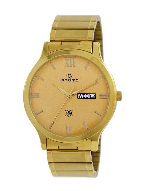 gold stainless steel wrist watch - 11904784 - Very Small Image - 1