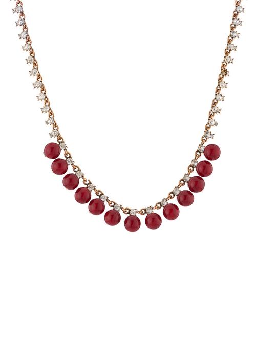 red metal long necklace - 11908263 - Very Small Image - 1