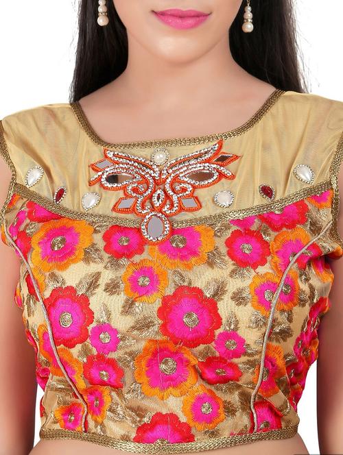 multi colored net embroidered blouse - 11909749 - Very Small Image - 1