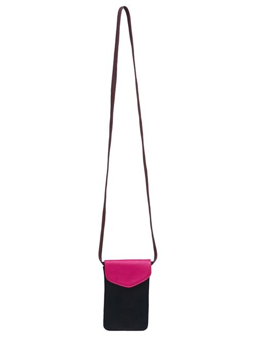 blue leatherette pouch with sling - 11911964 - Very Small Image - 1