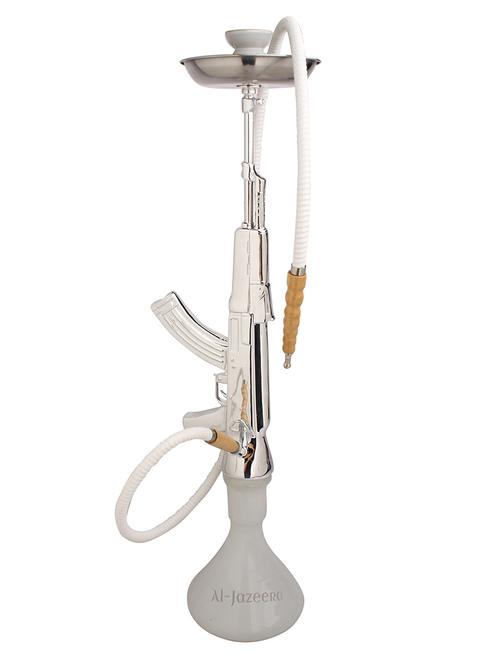 al-jazeera ak-47 hookah (white) - ajh-108 - 11916435 - Very Small Image - 1