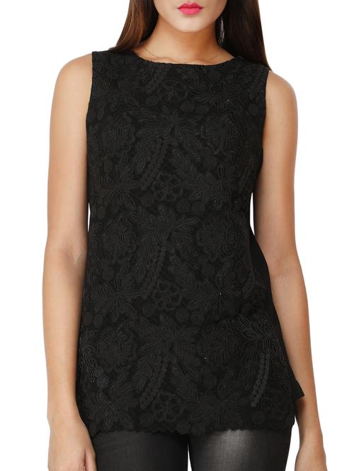 floral lace front top - 11933272 - Very Small Image - 1