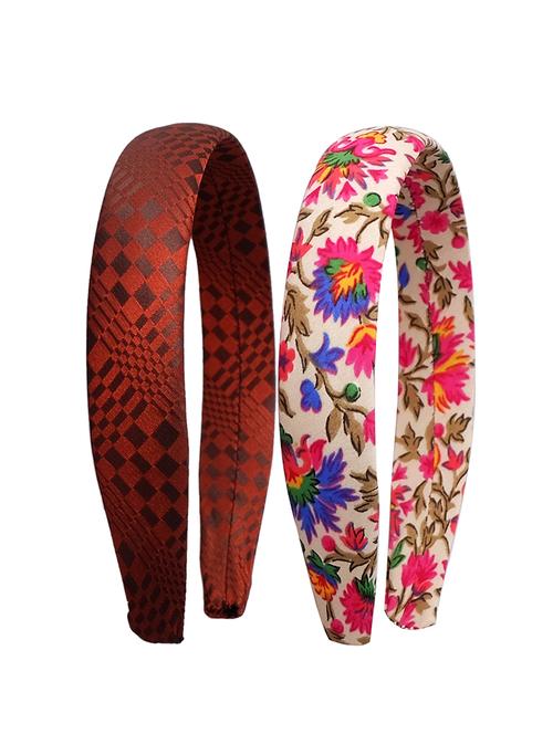 multi colored plastic hair band set of 2 - 11933973 - Very Small Image - 1