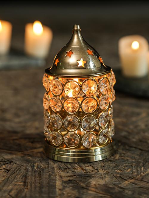 golden  brass diya - 11940325 - Very Small Image - 1