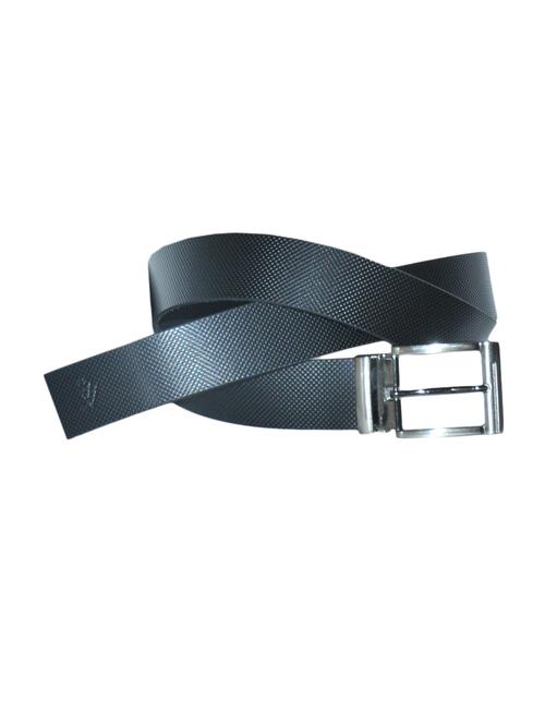 black color, leather belt - 11940518 - Very Small Image - 1