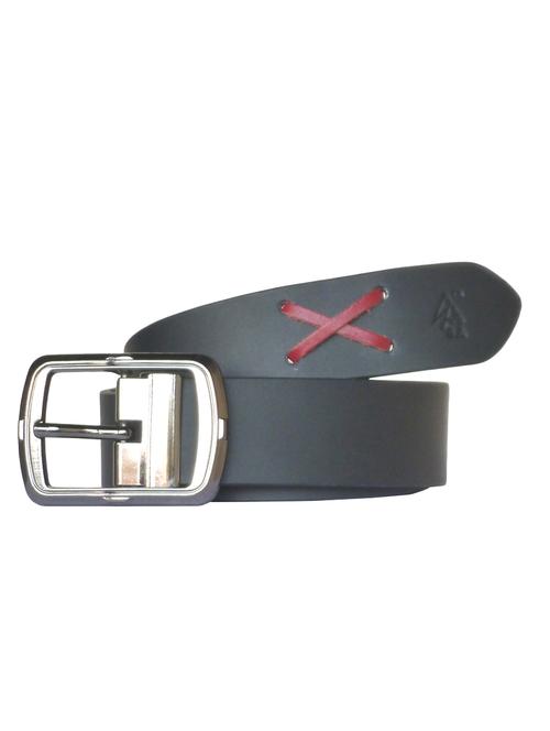 black color, leather belt - 11940560 - Very Small Image - 1