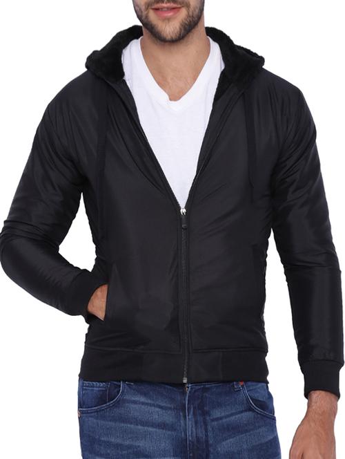 black solid casual jacket - 11940771 - Very Small Image - 1