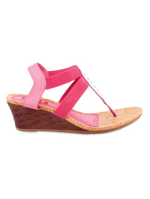 pink leatherette wedges - 1194194 - Very Small Image - 1