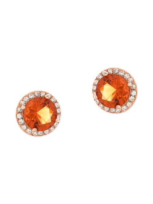 orange metal studs earring - 11946538 - Very Small Image - 1