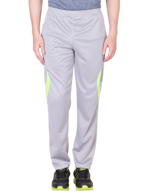 grey nylon  full length track pant - 11951912 - Very Small Image - 1