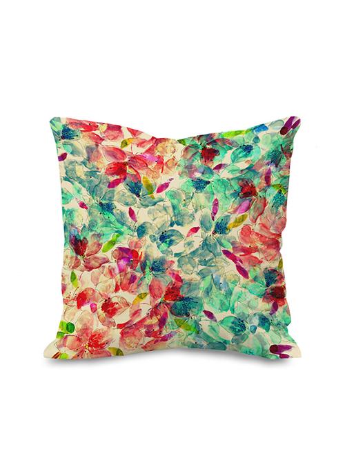 moodybee floral paradise cotton cushion cover -16"x16" - 11952226 - Very Small Image - 1