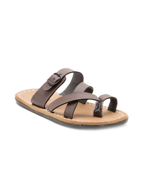 brown leatherette slipper - 11954521 - Very Small Image - 1