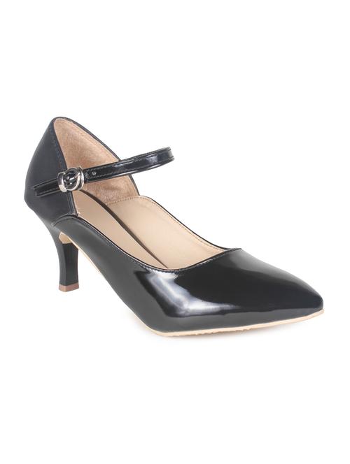 black leatherette pump - 11954744 - Very Small Image - 1