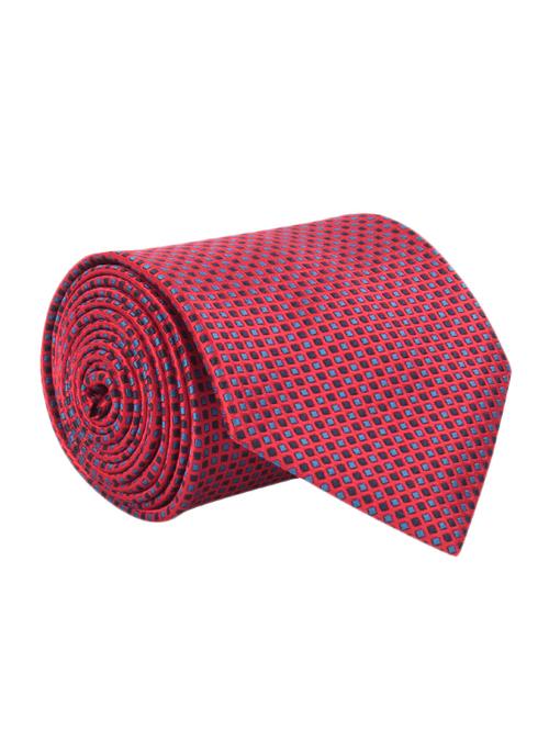 pink color, poly blend textured neck- tie - 11954881 - Very Small Image - 1