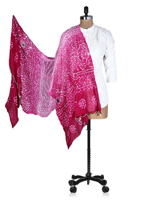 pink georgette dupatta - 1195712 - Very Small Image - 1