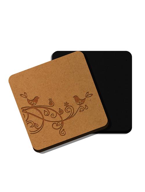 beige mdf wood coaster - 11961517 - Very Small Image - 1