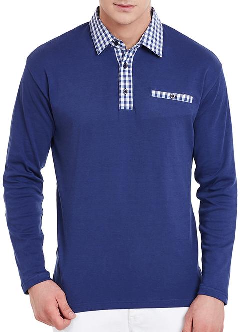 blue cotton tshirt - 11961875 - Very Small Image - 1