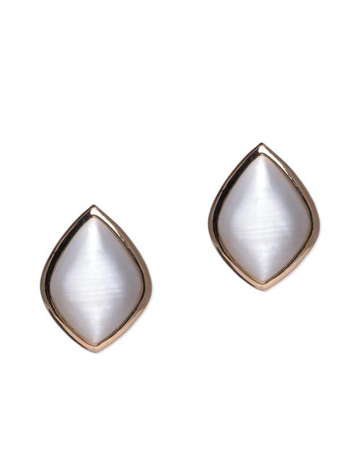 white stones metallic earrings - 1197210 - Very Small Image - 1