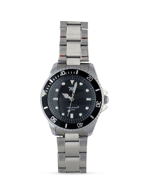 black base black round frame silver strap watch - 1206071 - Very Small Image - 1