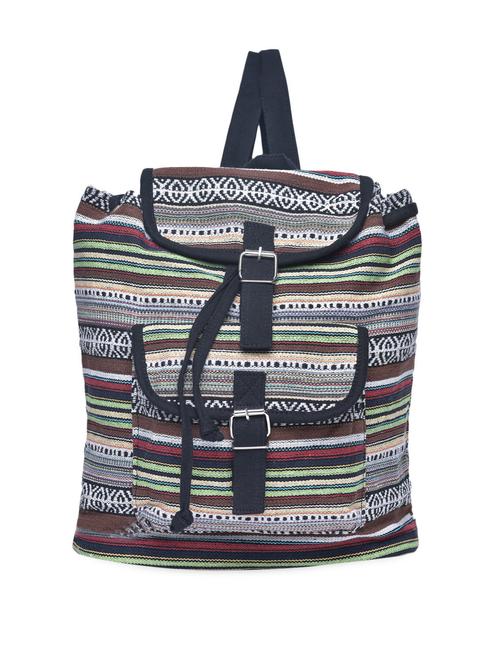 multicolored canvas buckled backpack - 1206399 - Very Small Image - 1