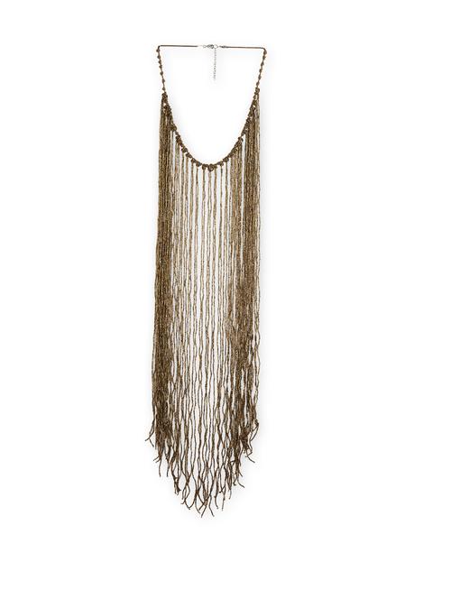 Waist length beaded neck-piece - 12069 - Very Small Image - 1