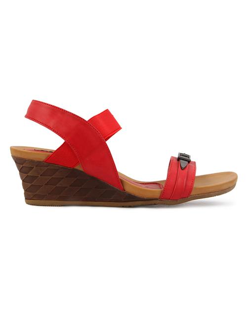 red leatherette sandals - 1206925 - Very Small Image - 1