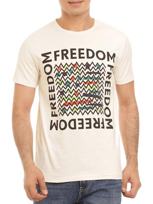 white color, cotton crew neck t-shirt - 12082787 - Very Small Image - 1