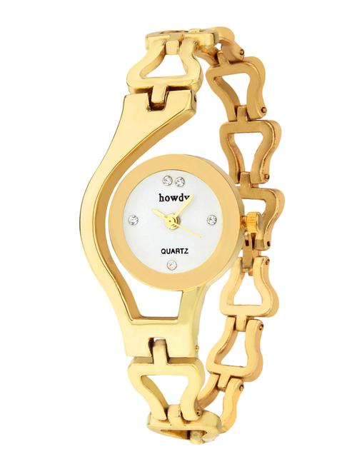 gold steel strap wrist watch - 12085334 - Very Small Image - 1