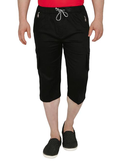 black cotton three  fourths - 12086073 - Very Small Image - 1