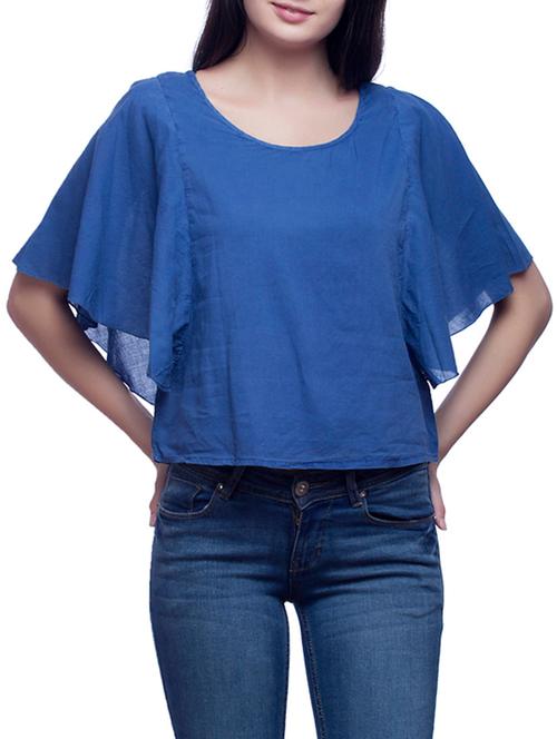 blue cotton top - 12086193 - Very Small Image - 1