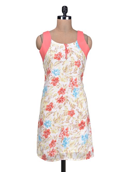 white cotton printed kurti - 1209073 - Very Small Image - 1