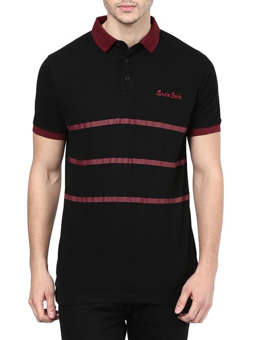 black cotton  t-shirt - 12090807 - Very Small Image - 1